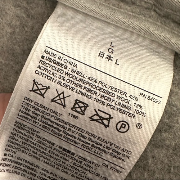 Gap Gray Belted Blazer Jacket | Women’s Large - Picture 4 of 4